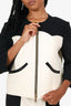 Moschino Cheap & Chic Black/White Zip-Up Jacket + Skirt Set Size 12