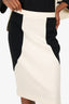 Moschino Cheap & Chic Black/White Zip-Up Jacket + Skirt Set Size 12