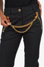 Moschino 30 Years Black Chain Pants Size 10