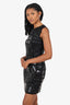 Verses Versace Black Panelled Sleeveless Dress Size 42