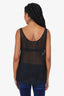 Moschino Cheap & Chic Black Sequin Sleeveless Top Size 8