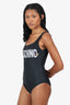 Moschino Black Betty Boop Logo Bathing Suit Size S