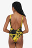 DSquared2 Black/Yellow Printed Bathing Suit Size 42