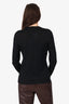 Moschino Cheap & Chic Black Wool Layered Necklace Sweater Size 10