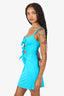 Moschino Swim Blue 'Moschino' Strap Mini Cut Out Mini Dress Size XS