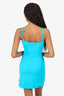 Moschino Swim Blue 'Moschino' Strap Mini Cut Out Mini Dress Size XS