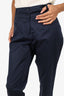 Seventy Navy Blue Straight Leg Pants Size 48
