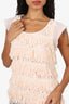 Marc Cain Pink Fringed Sleeveless Top Size 3