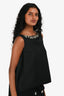 Erdem Black Embellished Neckline Sleeveless Top Size 4