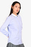 Brunello Cucinelli Blue White Collar Shirt Size S