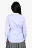 Brunello Cucinelli Blue White Collar Shirt Size S