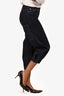 Tibi Dark Denim Balloon Crop Legged Jeans Size 24