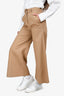 Valentino Beige Wide Legged Pants Size 38