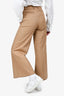 Valentino Beige Wide Legged Pants Size 38