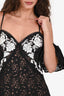 For Love & Lemons Black Lace Ruffle Mini Dress Estimated Size S
