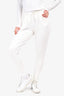 Helmut Lang White Cotton Joggers Size S
