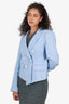 Veronica beard Blue Linen Double Breasted Blazer Size 12