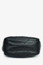 Prada Black Leather Quilted Logo 'Impunture' Tote Bag