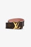 Louis Vuitton Monogram/Pink Reversible LV Belt Size 80