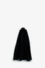Salvatore Ferragamo Black Suede/Leather Logo Shoulder Bag