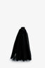 Salvatore Ferragamo Black Suede/Leather Logo Shoulder Bag