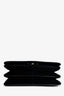 Salvatore Ferragamo Black Suede/Leather Logo Shoulder Bag