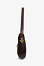 Gucci Vintage Brown Leather/Suede Logo Shoulder Bag