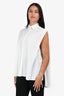 The Frankie Shop White Cotton Sleeveless Button-Up Top Size XS/S