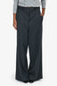 Rohe Grey Wool Wide Legs Pants Size 38