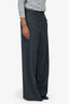 Rohe Grey Wool Wide Legs Pants Size 38