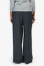 Rohe Grey Wool Wide Legs Pants Size 38