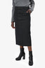 The Frankie Shop Black Cotton Button Up Maxi Skirt Size L