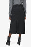 The Frankie Shop Black Cotton Button Up Maxi Skirt Size L