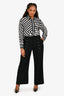Peter Pilotto Black Sailor Wide Leg Pants Size 12