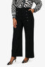 Peter Pilotto Black Sailor Wide Leg Pants Size 12