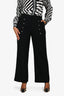 Peter Pilotto Black Sailor Wide Leg Pants Size 12
