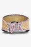 Hermès Raffia Pink Silk Trimmed Sun Visor Size S
