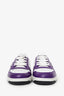 Prada White/Purple Leather Downtown Sneaker Size 7 Mens