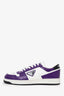 Prada White/Purple Leather Downtown Sneaker Size 7 Mens