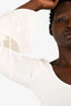 Meshki Cream Knit Pleated Dress Size M