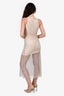 Sandro Cream Crystal Sleeveless Maxi Dress Size 36