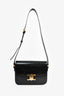 Celine Black Leather Triomphe Crossbody Bag