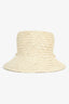 Lack of Colour Beige Straw 'Inca Seashells' Bucket Hat Size M
