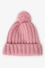 Gucci Pink Wool Knit Pom Pom Beanie Size M