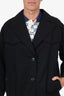 Prada Black Short Trench Coat With Detachable Teddy Lining Size 40 Mens