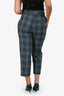 Acne Studios Grey Plaid Wool Pants Size 34