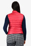 Moncler Red Light Down Quilted Puffer Vest Size 2