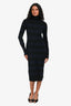 Rag & Bone Navy/Black Striped Turtleneck Midi Dress Size XS