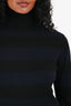 Rag & Bone Navy/Black Striped Turtleneck Midi Dress Size XS