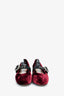 Miu Miu Burgundy Velvet Crystal Buckle Mary Janes Size 37.5